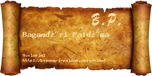 Bagaméri Palóma névjegykártya